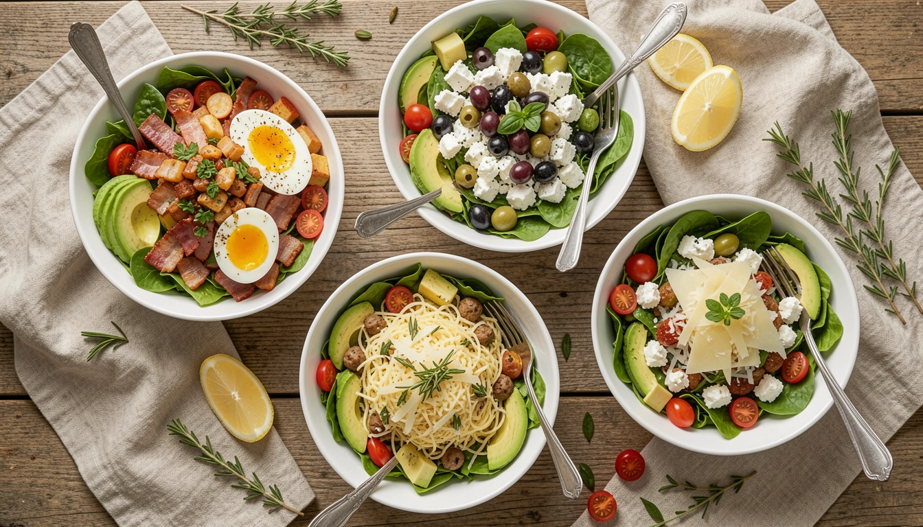 20 Keto Salad Dinner Recipes (Under 10 Carbs)