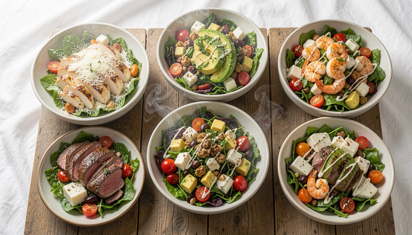 21 Low Carb Dinner Salad Recipes for Keto Diets