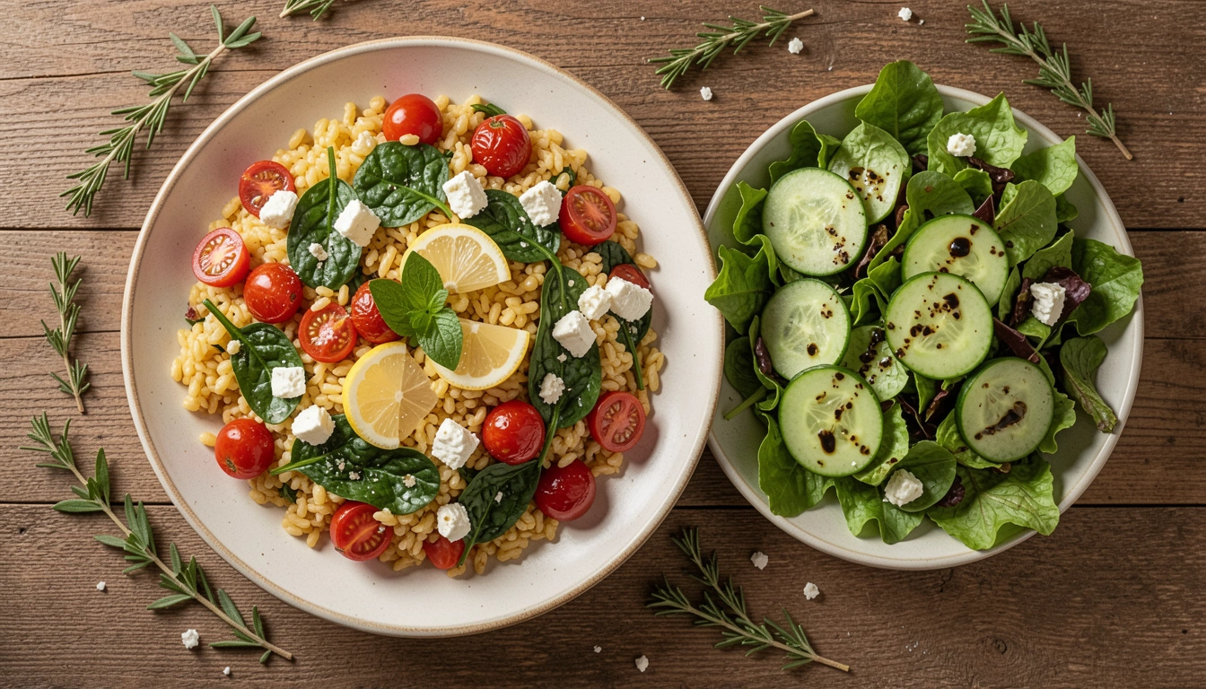 How to Make Orzo Dinner With Salad